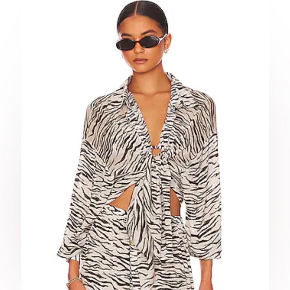 SEEKING! ~ NOT FOR SALE⚡️                    Cin Cin Solace Shirt in Animal